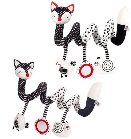 Погремушка Sharktoys Подвеска Лис растяжка 70000059