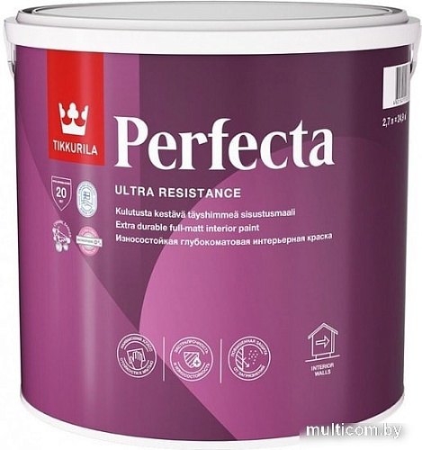 Краска Tikkurila Perfecta 9 л (база А, глубокоматовая)