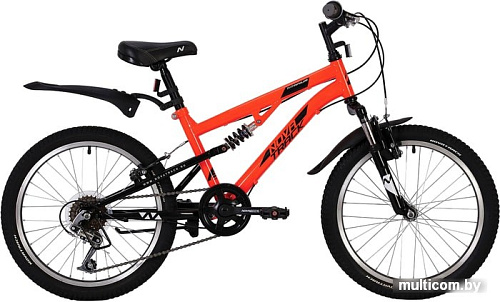 Детский велосипед Novatrack Titanium New 20 2020 20SS6V.TITANIUM.OR20 (оранжевый)