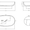 Умывальник Umy Home ORA 64x38.5 U-Solid (белый матовый)