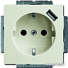Розетка ABB Basic 55 2011-0-6196 (шале-белый)
