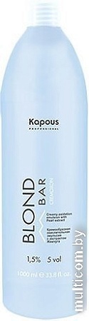 Окислитель Kapous Professional Blond Bar с экстрактом жемчуга Blond Cremoxon 1.5% 1000 мл