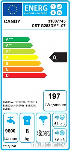 Стиральная машина Candy CST G283DM/1-07