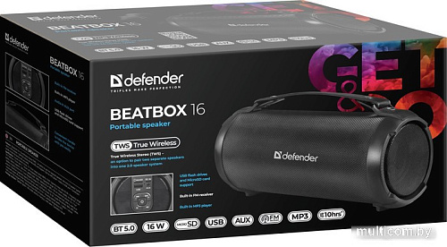 Беспроводная колонка Defender Beatbox 16