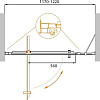 Душевая дверь Cezares MOLVENO-BA-11-100+20-C-Cr-IV