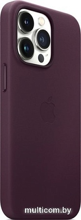 Чехол для телефона Apple MagSafe Leather Case для iPhone 13 Pro (темная вишня)