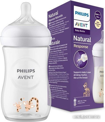 Бутылочка для кормления Philips Avent Natural Response Жираф SCY903/66 (260 мл)