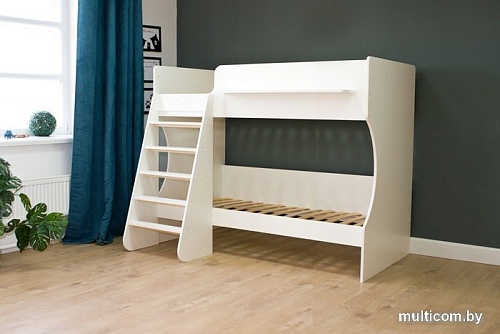 Двухъярусная кровать Красная звезда Р434 Капризун 3 160x80 (белый)