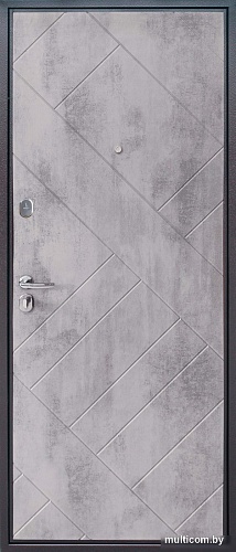 Металлическая дверь Guard Loft бетон графит/бетон серый (96x205, левая)