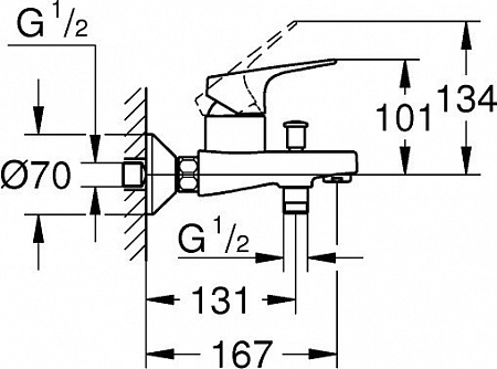 Смеситель Grohe BauFlow DN 15 23756000
