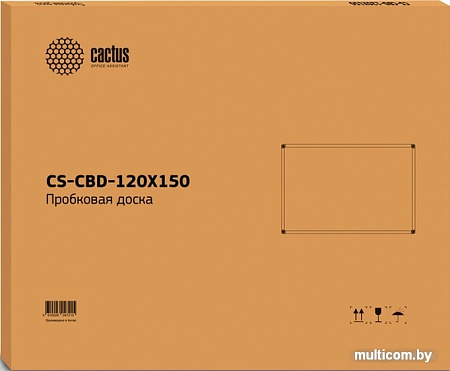 Офисная пробковая доска CACTUS CS-CBD-120X150