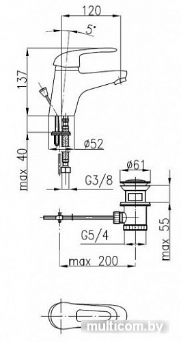 Смеситель Armatura Albit 4602-815-00