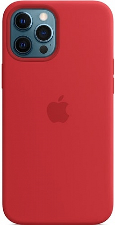 Чехол Apple MagSafe Silicone Case для iPhone 12 Pro Max (красный)