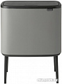 Brabantia Bo Touch Bin 11+23 л (минерально-серый)