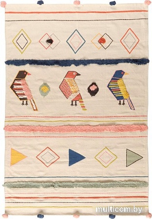 Ковер для жилой комнаты Tkano Ethnic TK20-DR0001 1.2x1.8 м (птицы)