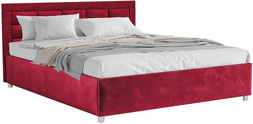 Кровать Мебель-АРС Версаль 160 (бархат красный Star Velvet 3 Dark Red)