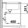 Кухонная мойка Blanco Subline 375-U (черный)