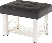 Банкетка AMC Lux 5 с полкой ткань бежевый/коричневый/бежевый 5.2Б60323