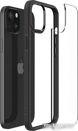 Чехол для телефона Spigen Ultra Hybrid для iPhone 15 ACS06799 (черный)