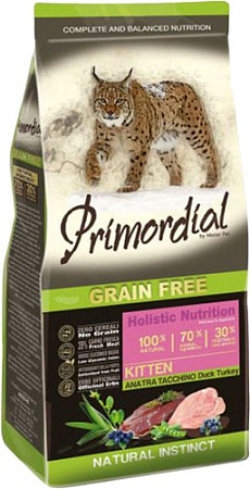 Сухой корм для кошек Primordial GF Kitten Duck & Turkey 6 кг