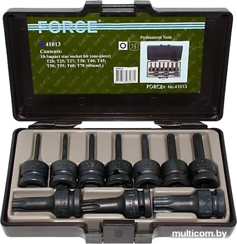 Набор торцевых головок Force 41013 (10 предметов)