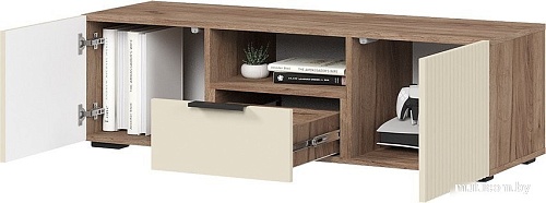 Тумба Стендмебель Соната ТВ 01 (моно керамика/дуб крафт табачный)