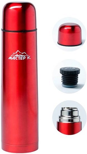 Термос Мастер К 3940534 1л (бордовый)