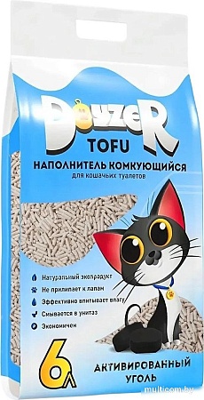Наполнитель для туалета Doyzer Tofu активированный уголь 6 л