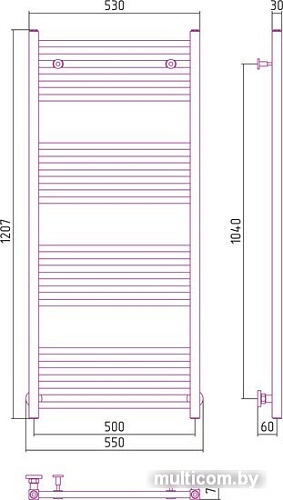 Полотенцесушитель Сунержа Модус 1200x500 00-0250-1250