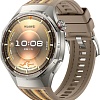 Умные часы Huawei Watch GT 6 Pro 46 мм (серебристый, с коричневым плетеным ремешком, международная версия)