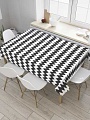 Скатерть JoyArty Черные полосы tcox_34019_180x145