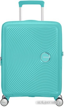 Чемодан-спиннер American Tourister Soundbox Poolside Blue 55 см