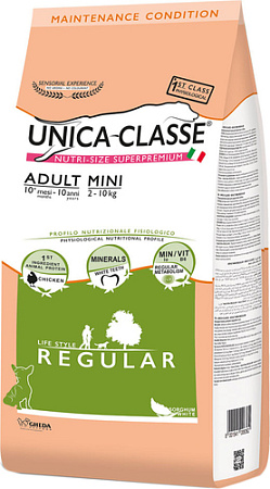 Сухой корм для собак Unica Classe Maintenance Condition Adult Mini Regular Chicken 2 кг