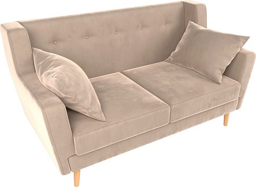 Диван Mebelico Брайтон 2 (велюр, бежевый)