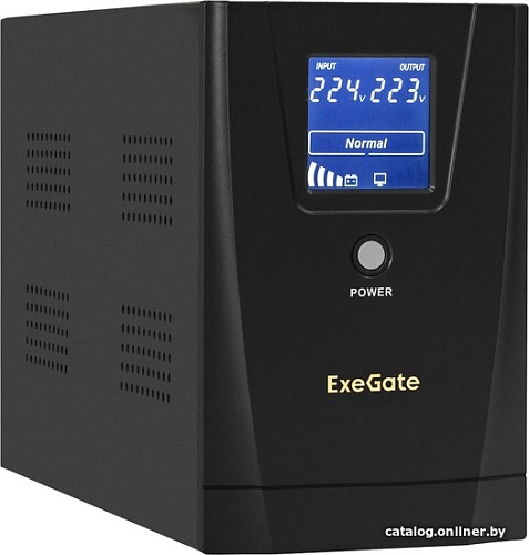 Источник бесперебойного питания ExeGate SpecialPro Smart LLB-2000.LCD.AVR.1SH.2C13.RJ.USB EX292630RUS