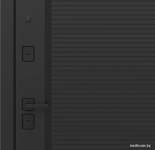 Металлическая дверь Guard Line зеркало графит/шагрень белая (86x205, правая)