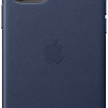 Чехол Apple Leather Case для iPhone 11 Pro (темно-синий)