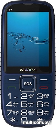 Мобильный телефон Maxvi B9 (синий)