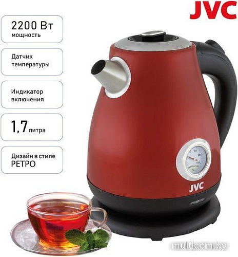 Электрический чайник JVC JK-KE1717 (красный)