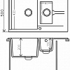 Кухонная мойка Polygran Brig-770 (терракот 307)