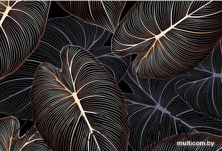 Фотообои Vimala Рисованные листья 270x400
