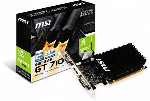 Видеокарта MSI GeForce GT 710 1GB DDR3 [GT 710 1GD3H LP]