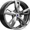Литые диски K&amp;K Фишт 16x6.5&amp;quot; 5x108мм DIA 63.35мм ET 50мм Дарк платинум