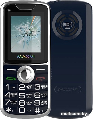 Мобильный телефон Maxvi T8 (синий)