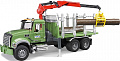 Bruder MACK Granite Timber truck with 3 trunks 02824