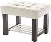 Банкетка AMC Lux 4 с полкой кожзам коричневый/бежевый/бежевый 4.1Б60233