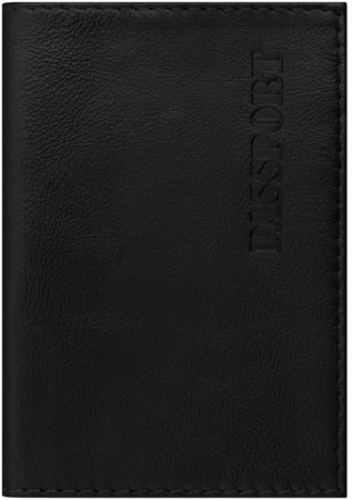 Обложка для паспорта BRAUBERG Passport 237179 (черный)