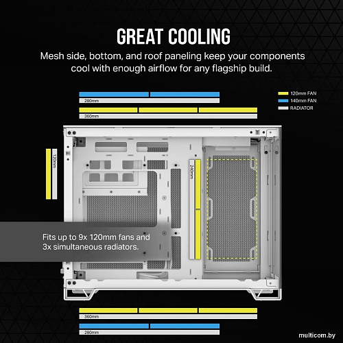 Корпус Corsair 2500X CC-9011266-WW