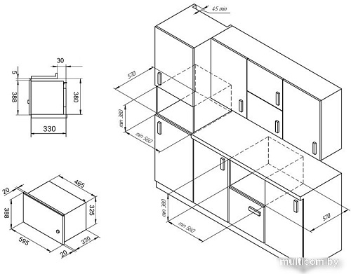 Микроволновая печь Monsher MMH 201 B