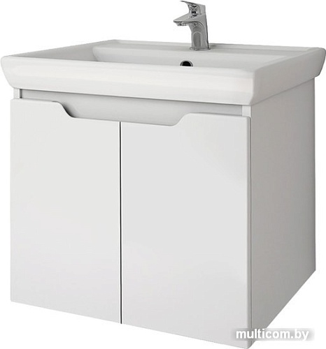 Мебель для ванных комнат Dreja Тумба под умывальник Q (D) 55 99.1007 (белый глянец)